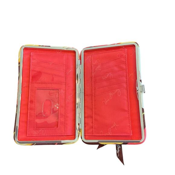 VERA BRADLEY Opera Quilted Wallet Folkloric, Make Me Blush, Buttercup - Picture 16 of 16